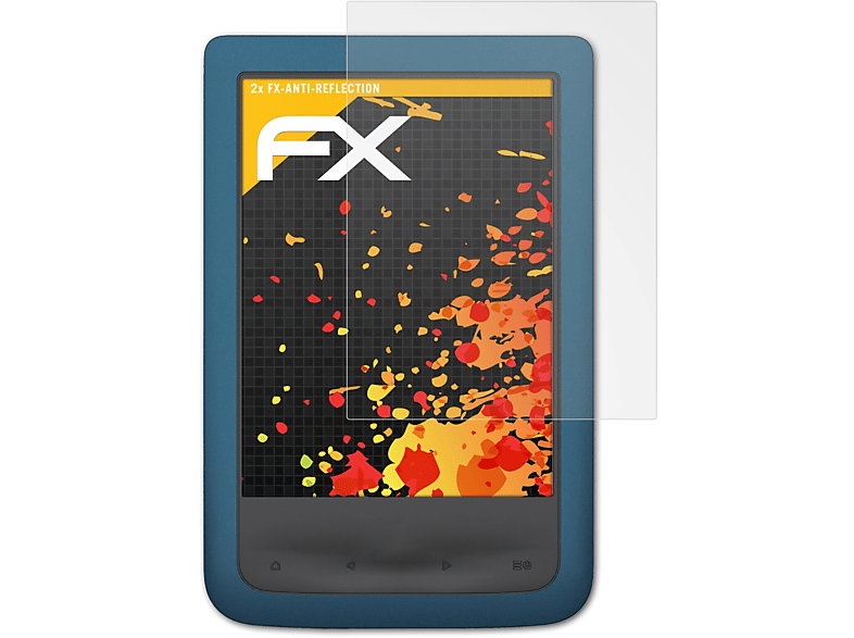 ATFOLIX 2x FX-Antireflex Displayschutz(für PocketBook Aqua 2)