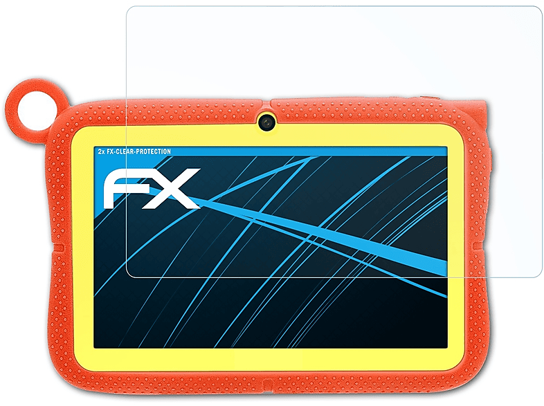 ATFOLIX 2x FX-Clear Displayschutz(für Yuntab Q88)