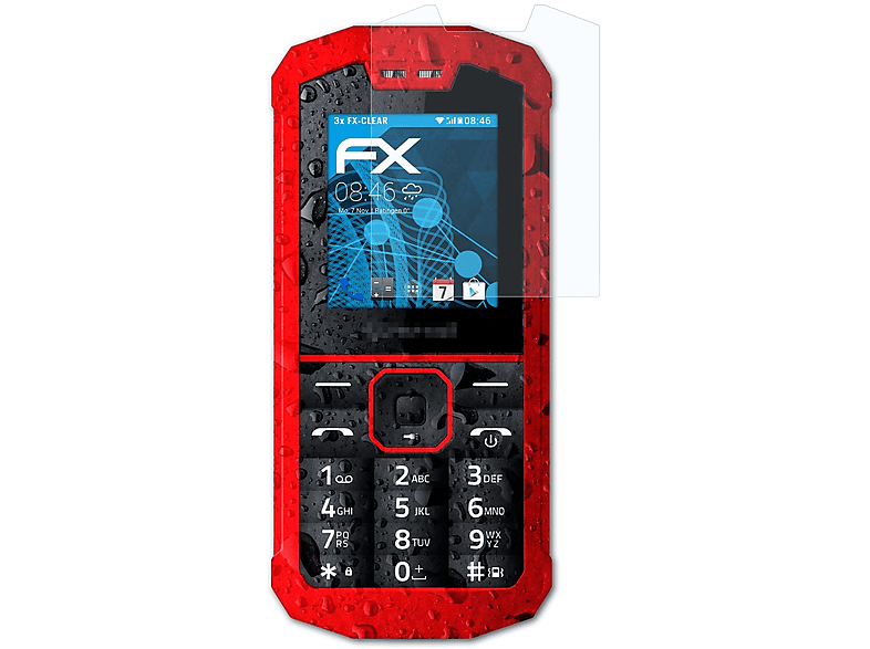 ATFOLIX 3x FX-Clear Displayschutz(für Crosscall Spider X1)