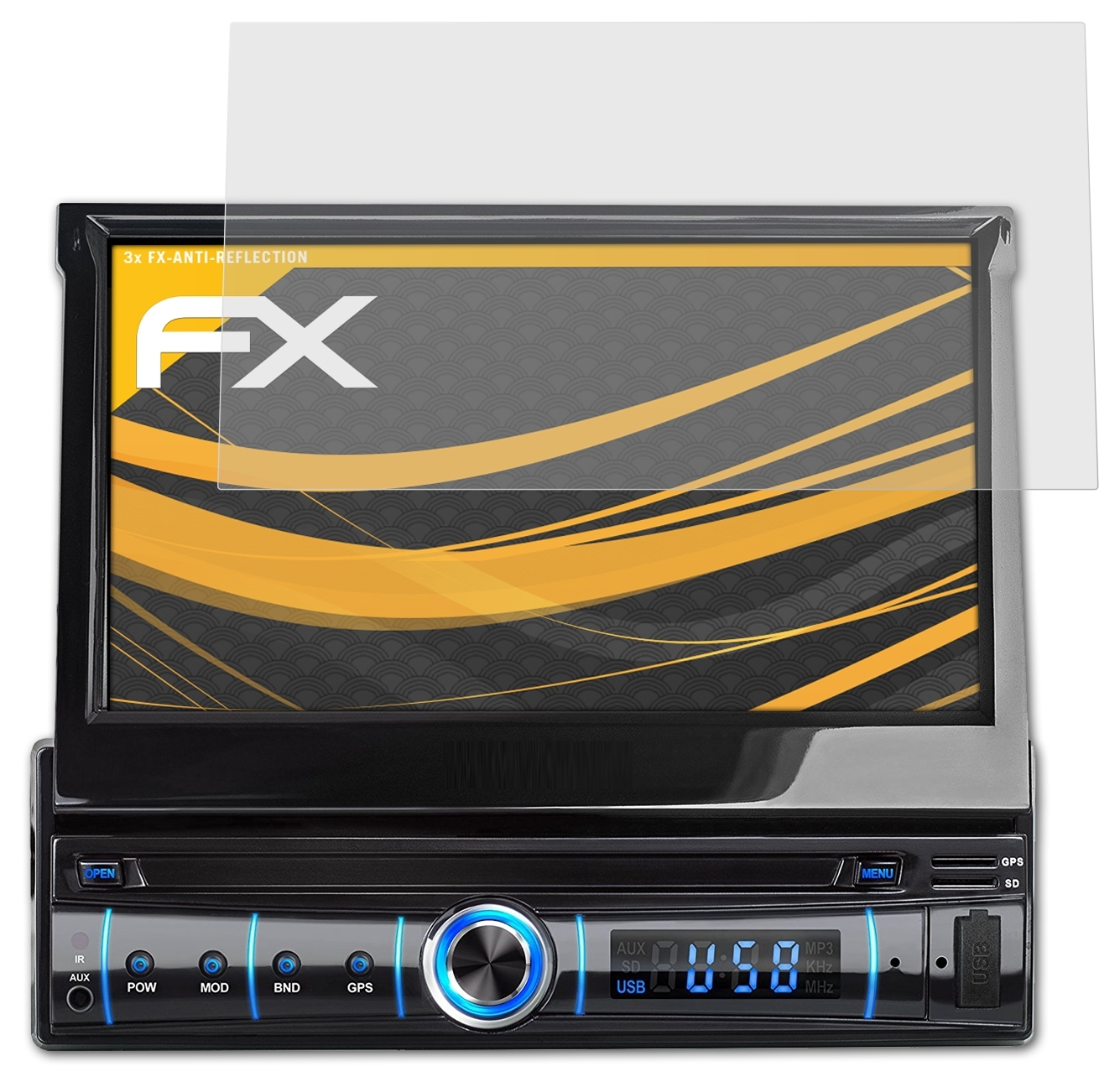 ATFOLIX Xomax FX-Antireflex Displayschutz(für 3x XM-VRSUA737)