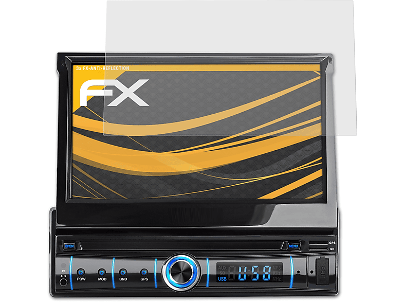 XM-VRSUA737) ATFOLIX FX-Antireflex 3x Displayschutz(für Xomax