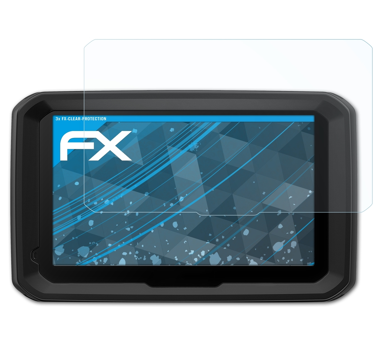 ATFOLIX 3x FX-Clear Displayschutz(für dezl Garmin 580 LMT-D)