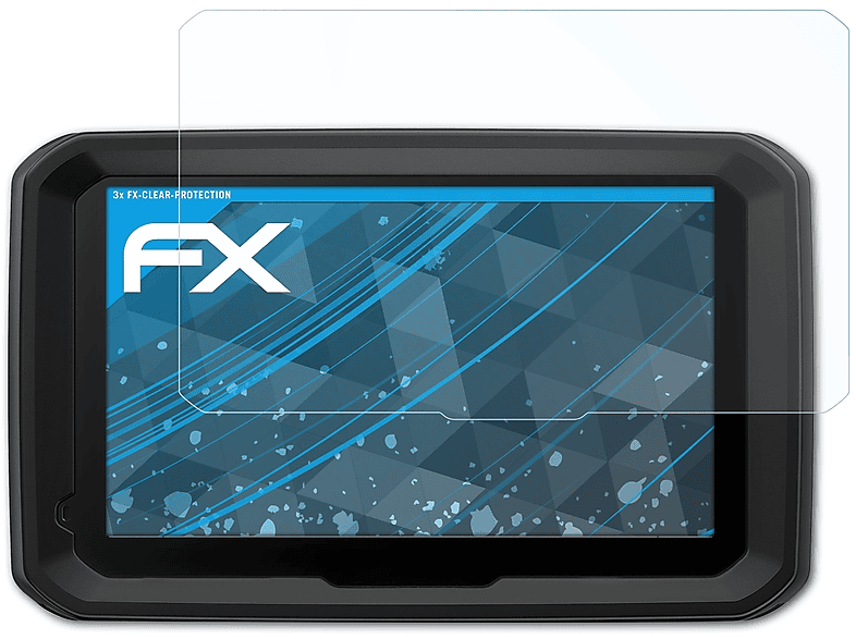 580 Garmin ATFOLIX LMT-D) 3x FX-Clear Displayschutz(für dezl