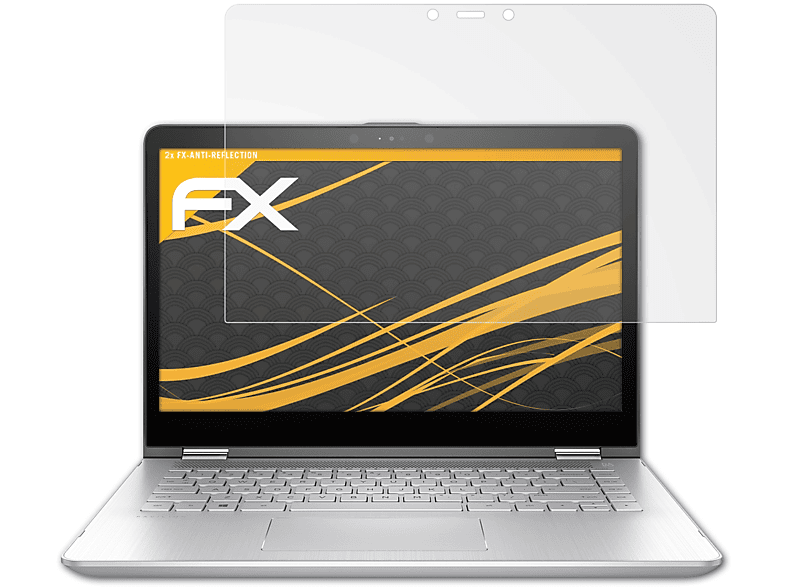 ATFOLIX 2x FX-Antireflex Displayschutz(für HP Pavilion x360 14-ba028ng)