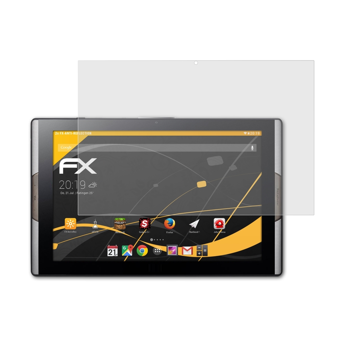 (A3-A50)) Tab 10 FX-Antireflex Displayschutz(für 2x ATFOLIX Iconia Acer