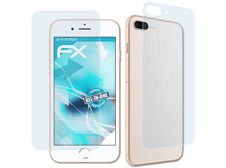 Apple iPhone Displayschutz(für 8 FX-ActiFleX ATFOLIX 3x Plus)