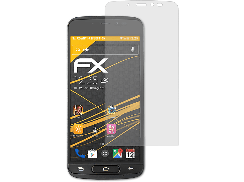 ATFOLIX 3x FX-Antireflex Displayschutz(für Doro 8040)