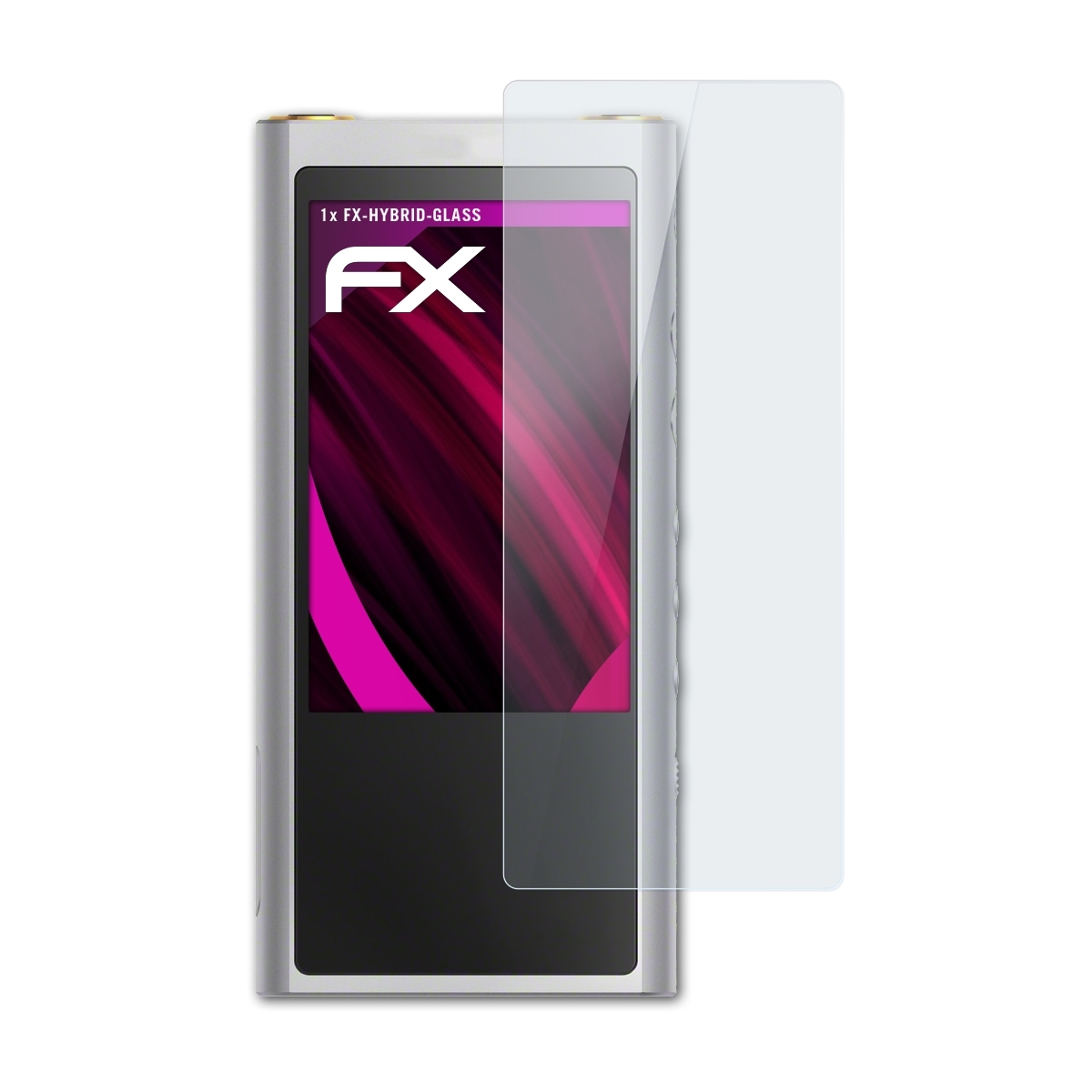 ATFOLIX FX-Hybrid-Glass Schutzglas(für Sony NW-ZX300)