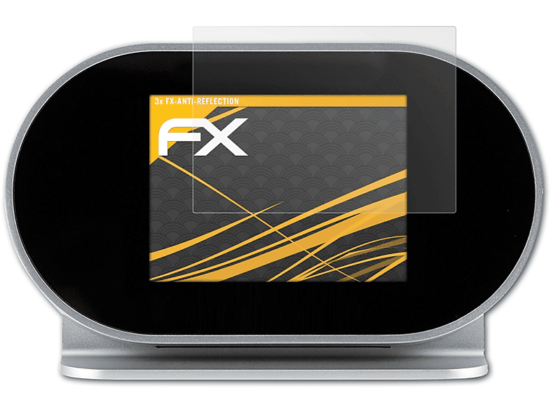 ATFOLIX 3x Displayschutz(für FX-Antireflex Technisat IR) 120 DigitRadio