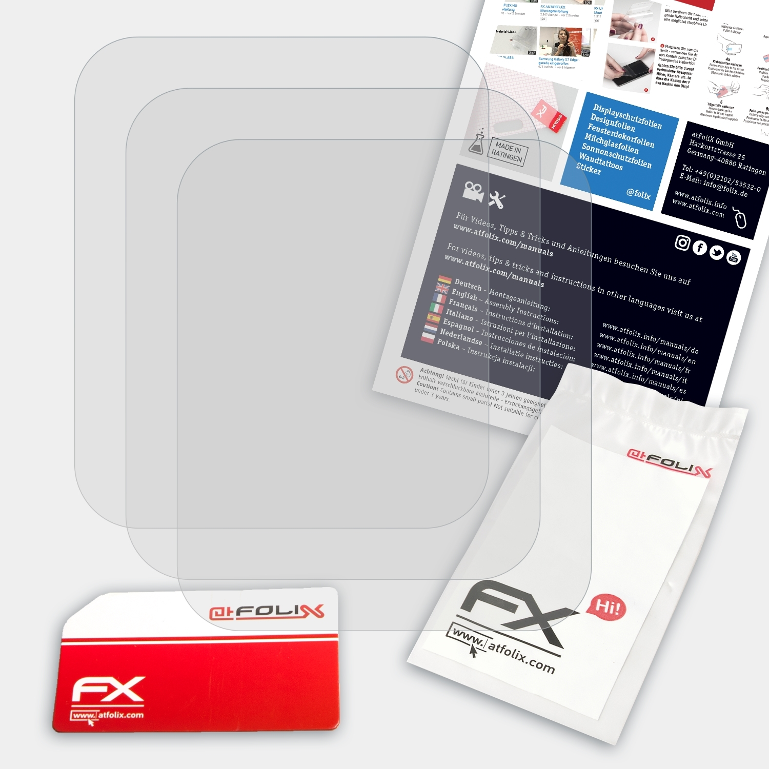 ATFOLIX 3x FX-Antireflex 30) Displayschutz(für Forerunner Garmin