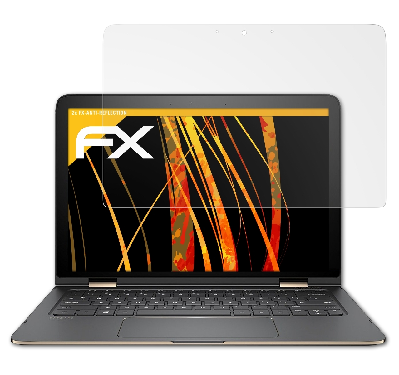 ATFOLIX 2x FX-Antireflex Displayschutz(für Spectre HP 13-4230ng) x360