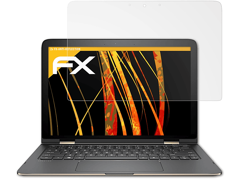 ATFOLIX 2x FX-Antireflex Displayschutz(für HP Spectre x360 13-4230ng)
