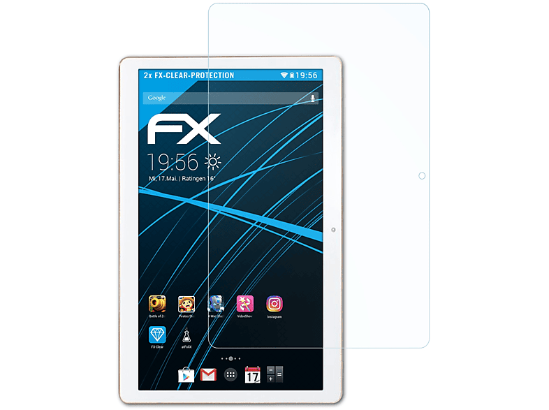 ATFOLIX Displayschutz(für A96) 2x Acepad FX-Clear