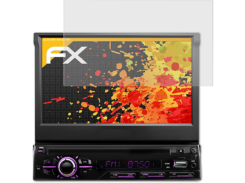 ATFOLIX 2x XM-DTSB928) Displayschutz(für Xomax FX-Antireflex