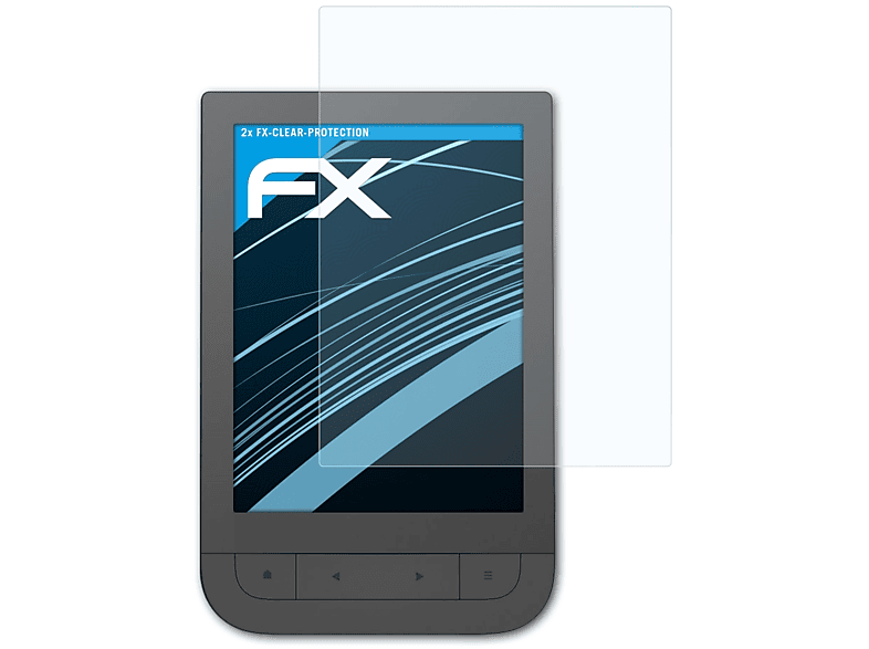2x FX-Clear ATFOLIX Touch PocketBook Displayschutz(für HD)