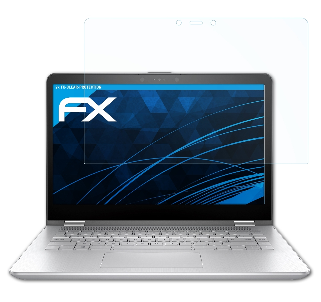 ATFOLIX 2x FX-Clear Displayschutz(für HP 14-ba013ng) Pavilion x360