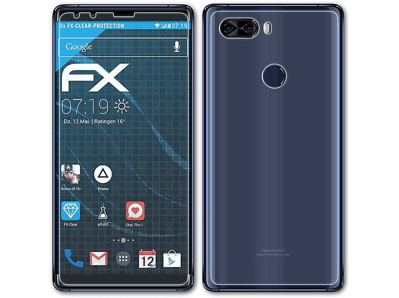 ATFOLIX 3x FX-Clear Displayschutz(für Archos Diamond Omega)