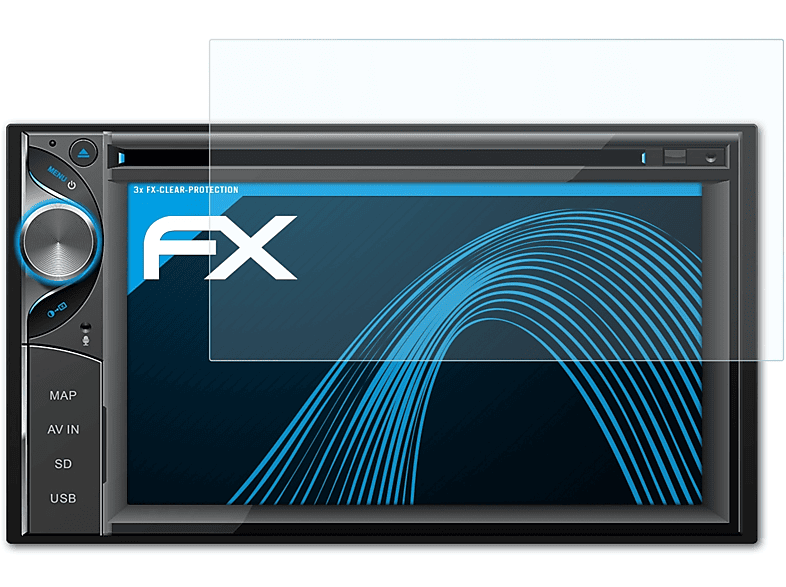 ATFOLIX 3x FX-Clear Displayschutz(für Tristan BT2D7013C) Auron