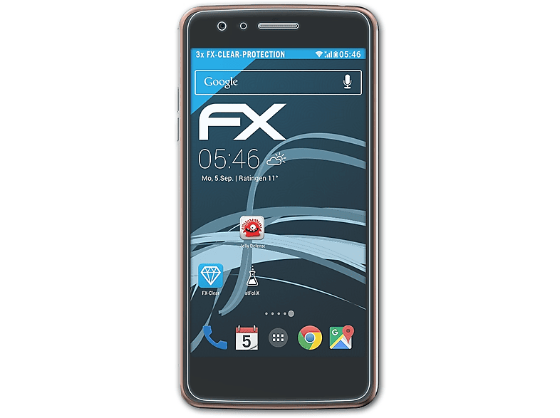 ATFOLIX 3x FX-Clear Displayschutz(für LG K8 (LGX240))