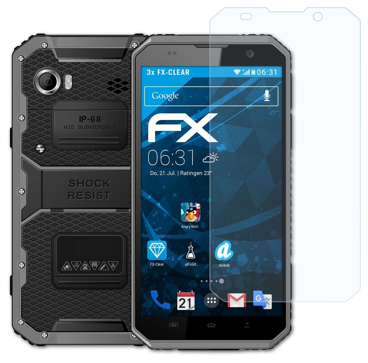 ATFOLIX 3x FX-Clear Displayschutz(für W9) E&L