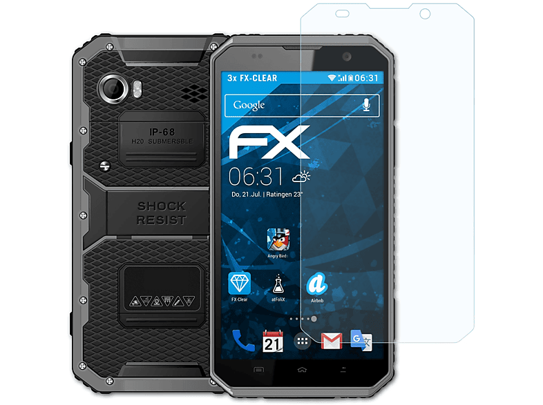 ATFOLIX 3x FX-Clear Displayschutz(für E&L W9)
