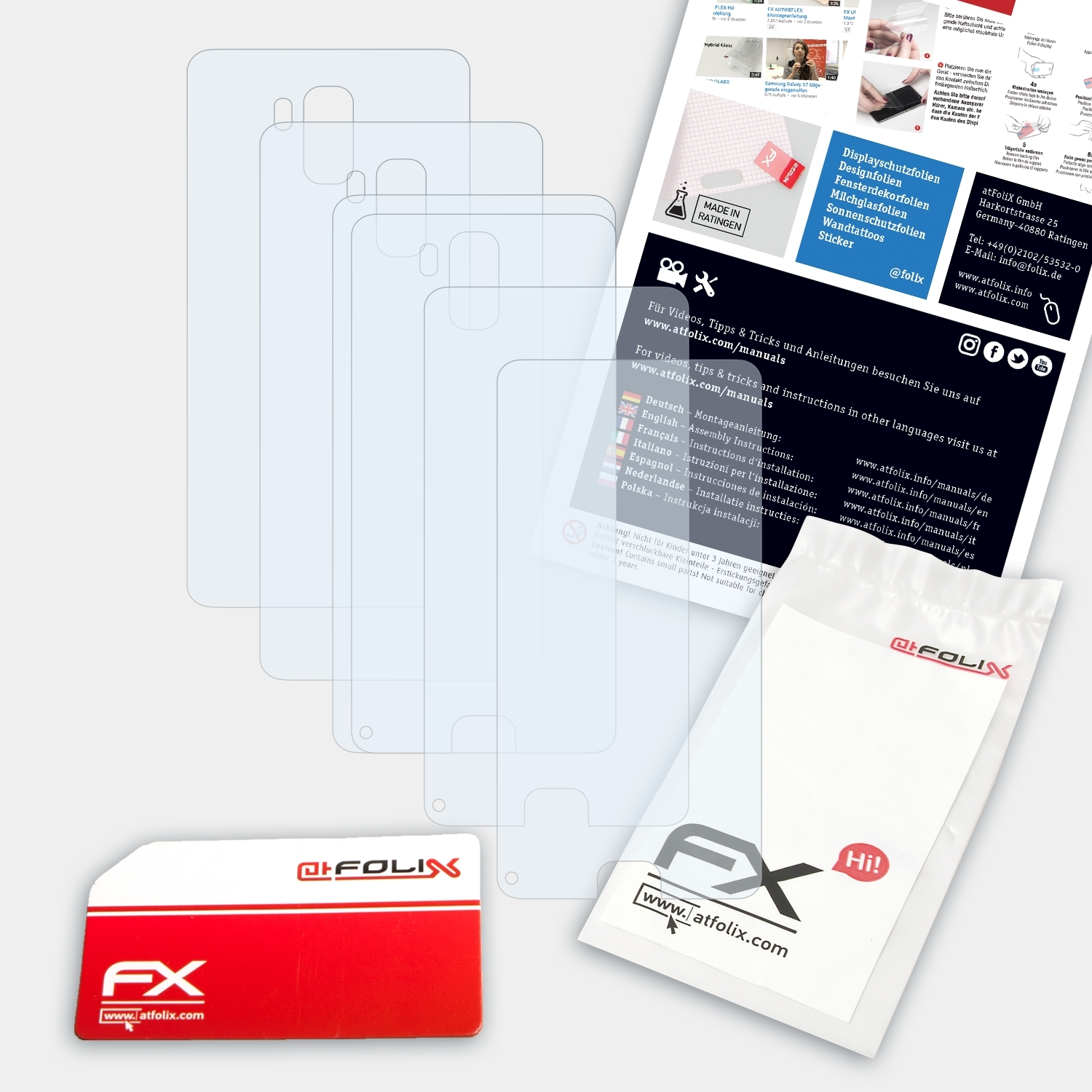 FX-Clear ATFOLIX Uhans 3x MX) Displayschutz(für