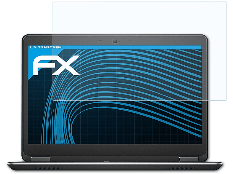 ATFOLIX Dell FX-Clear 2x E7440) Latitude Displayschutz(für