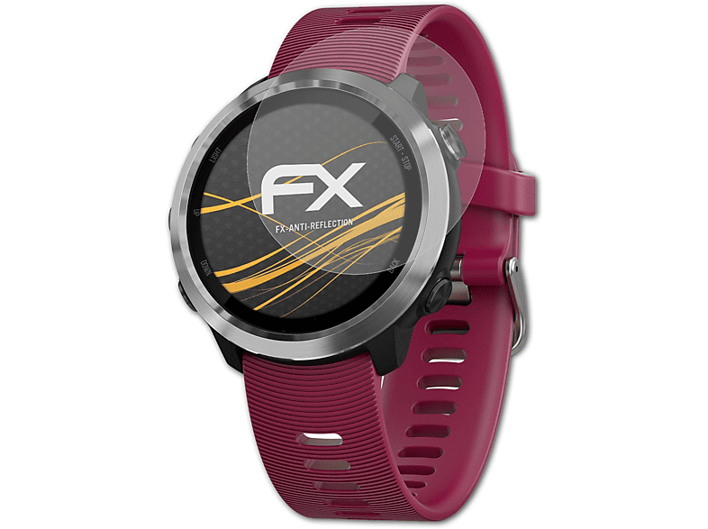 ATFOLIX 3x Garmin Displayschutz(für Music) FX-Antireflex Forerunner 645
