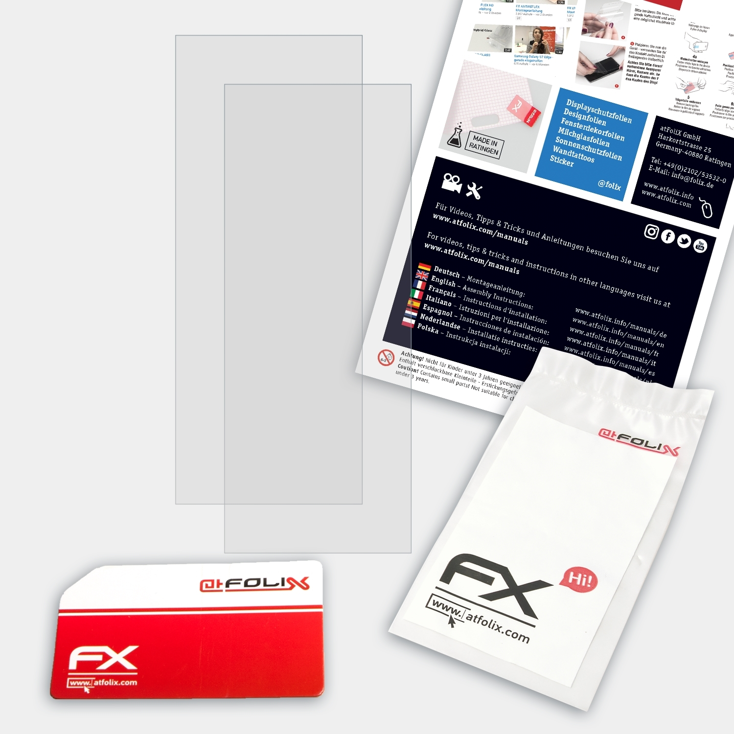 Orderman Max2) FX-Antireflex 2x ATFOLIX Displayschutz(für