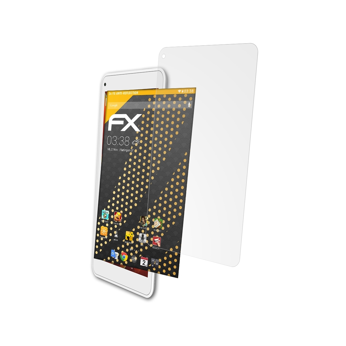 ATFOLIX 2x FX-Antireflex Titanium) Archos 70d Displayschutz(für
