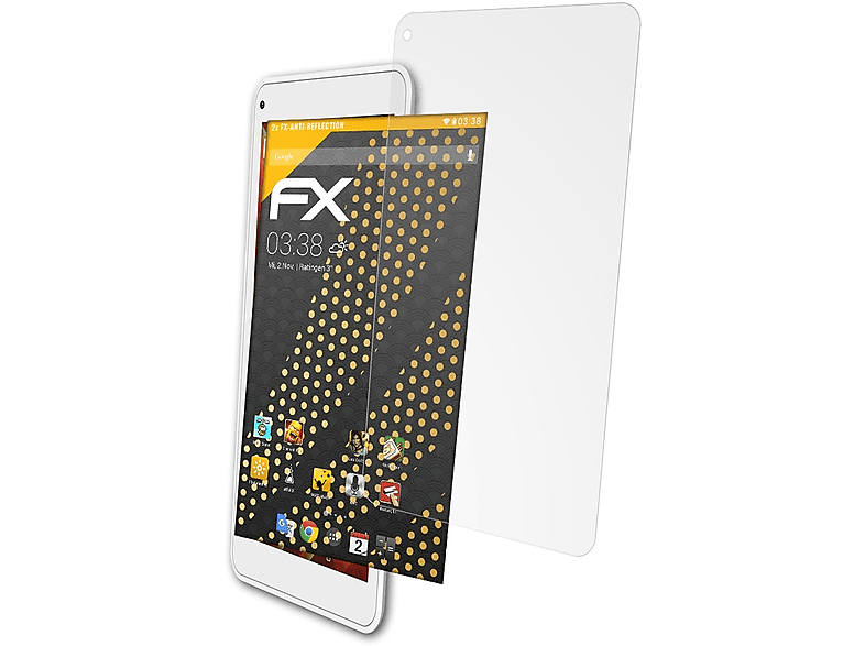 ATFOLIX 2x FX-Antireflex Displayschutz(für 70d Archos Titanium)