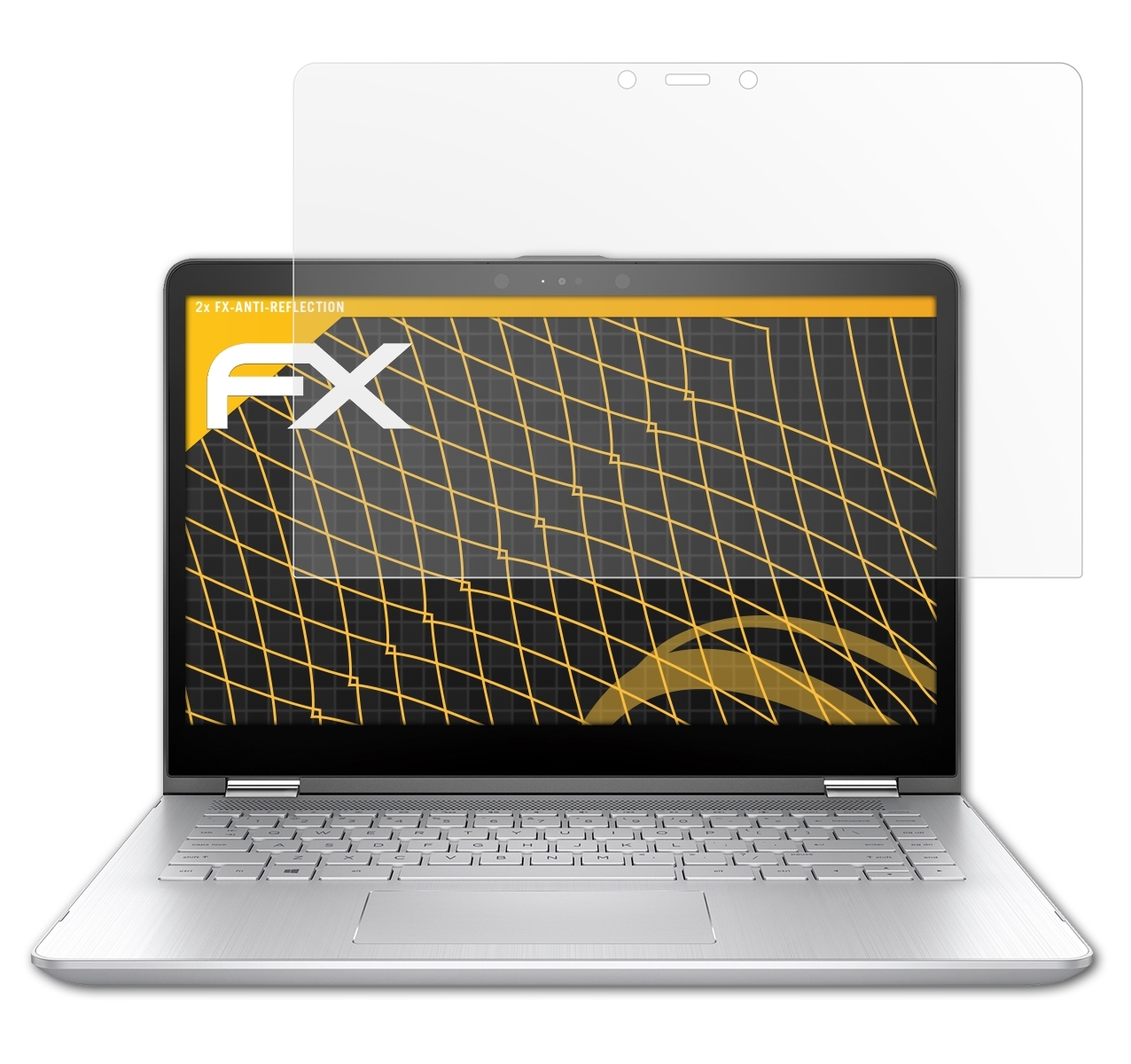 ATFOLIX 2x FX-Antireflex Displayschutz(für HP Pavilion 14-ba018ng) x360