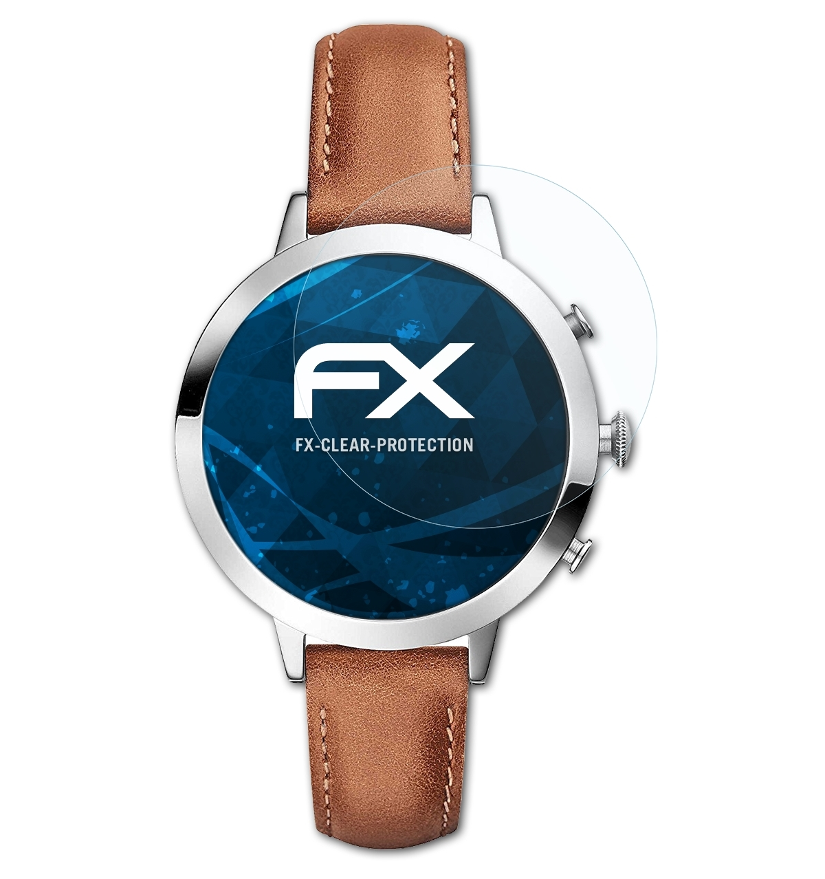 ATFOLIX 3x FX-Clear Displayschutz(für Q Jacqueline) Fossil