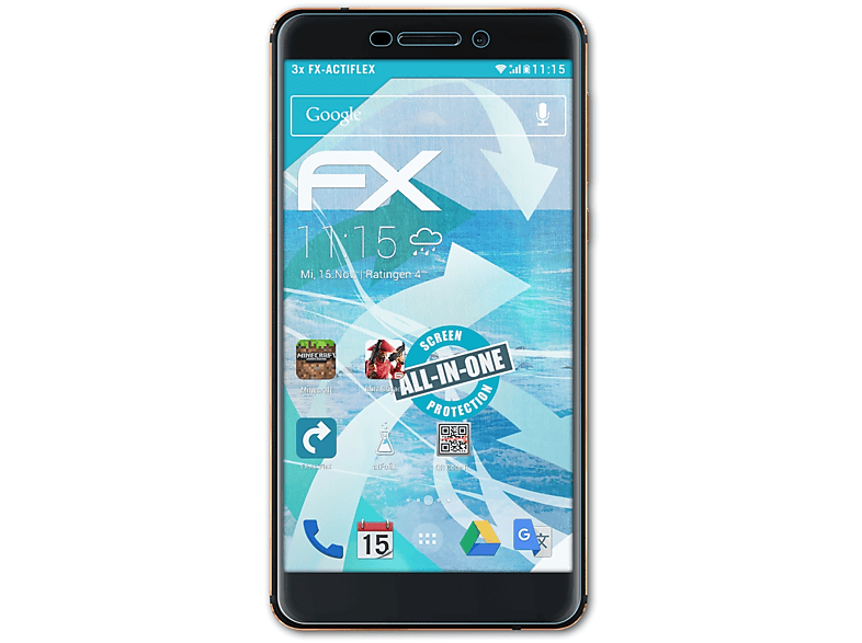 Displayschutz(für Nokia 6 3x ATFOLIX (2018)) FX-ActiFleX