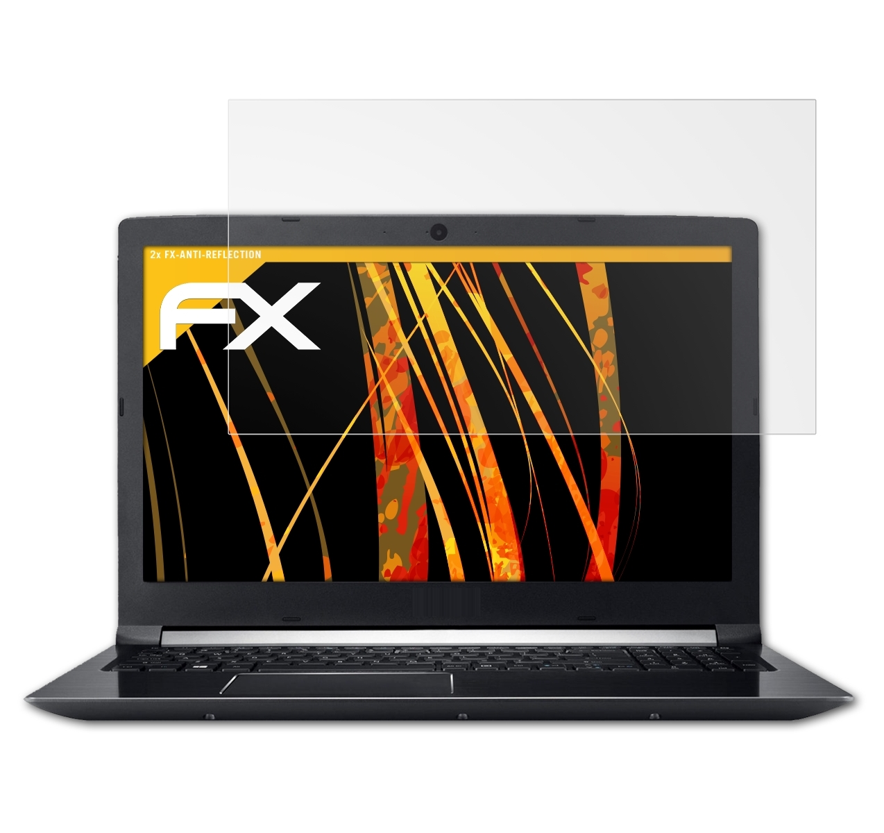ATFOLIX 2x FX-Antireflex 7 Aspire (15,6 inch)) A715-71G Acer Displayschutz(für
