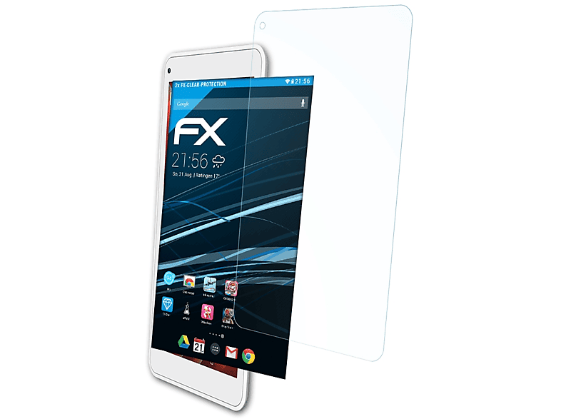 ATFOLIX 2x FX-Clear Displayschutz(für Archos 70d Titanium)