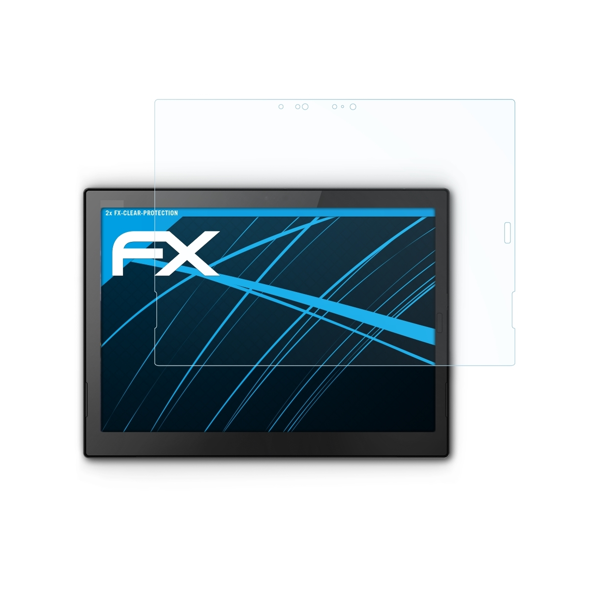 ATFOLIX 2x FX-Clear Displayschutz(für Lenovo Tablet X1 2018)) ThinkPad (3rd Gen