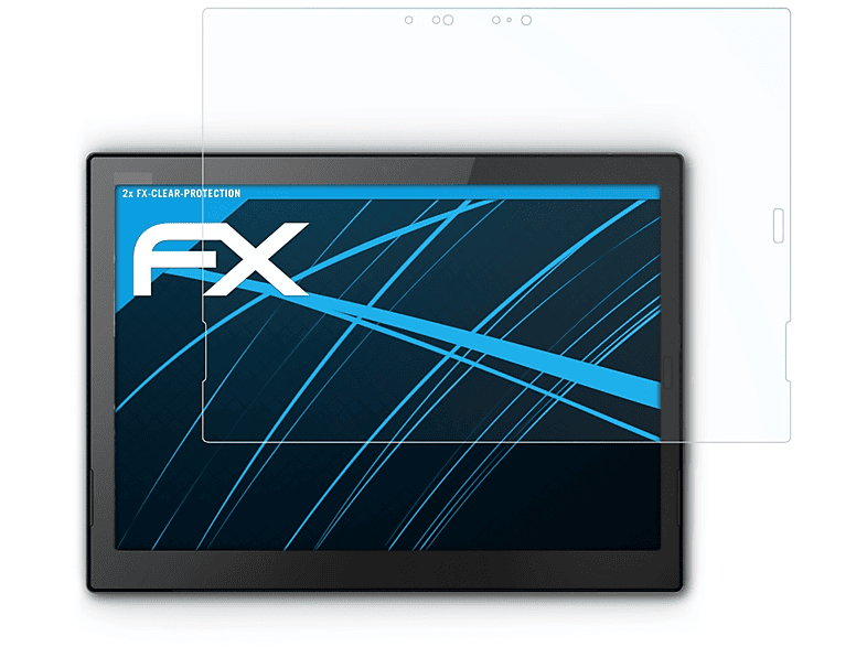 ATFOLIX 2x FX-Clear Displayschutz(für (3rd ThinkPad 2018)) Lenovo X1 Gen. Tablet