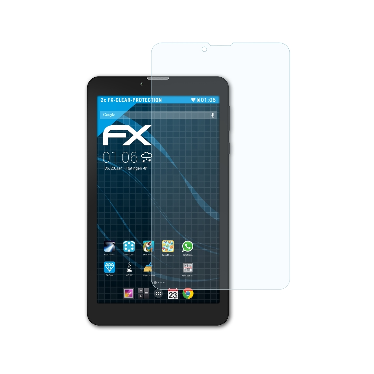 2x Displayschutz(für Core ATFOLIX 3G) Archos FX-Clear 70