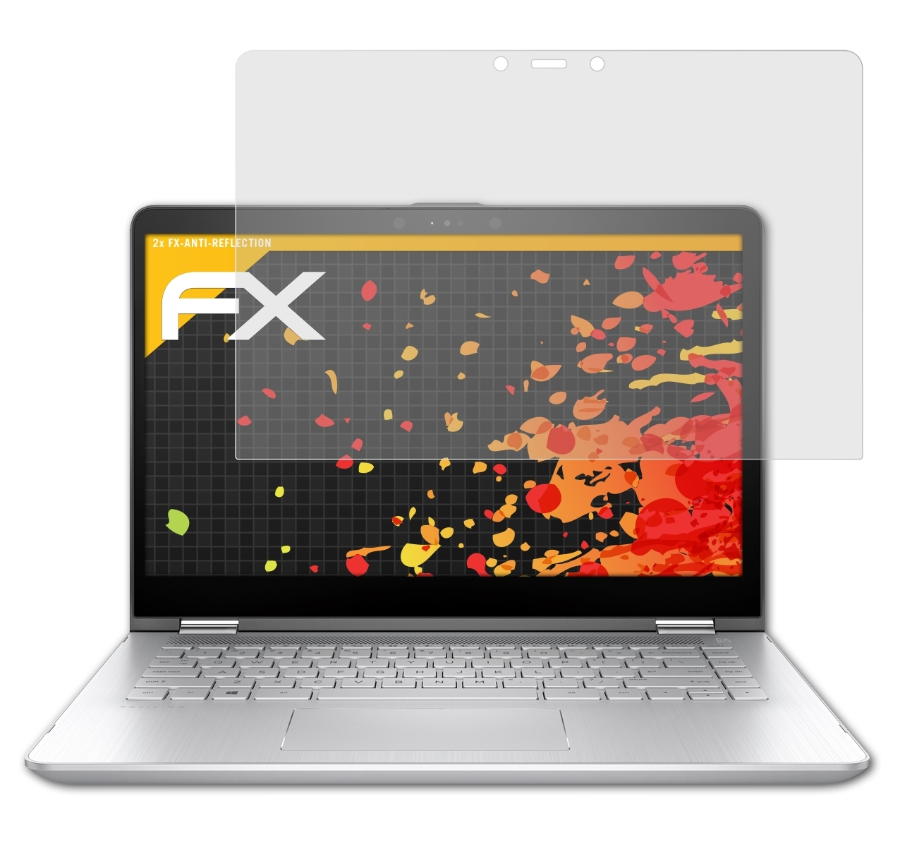 x360 FX-Antireflex HP 2x Displayschutz(für Pavilion ATFOLIX 14-ba030ng)