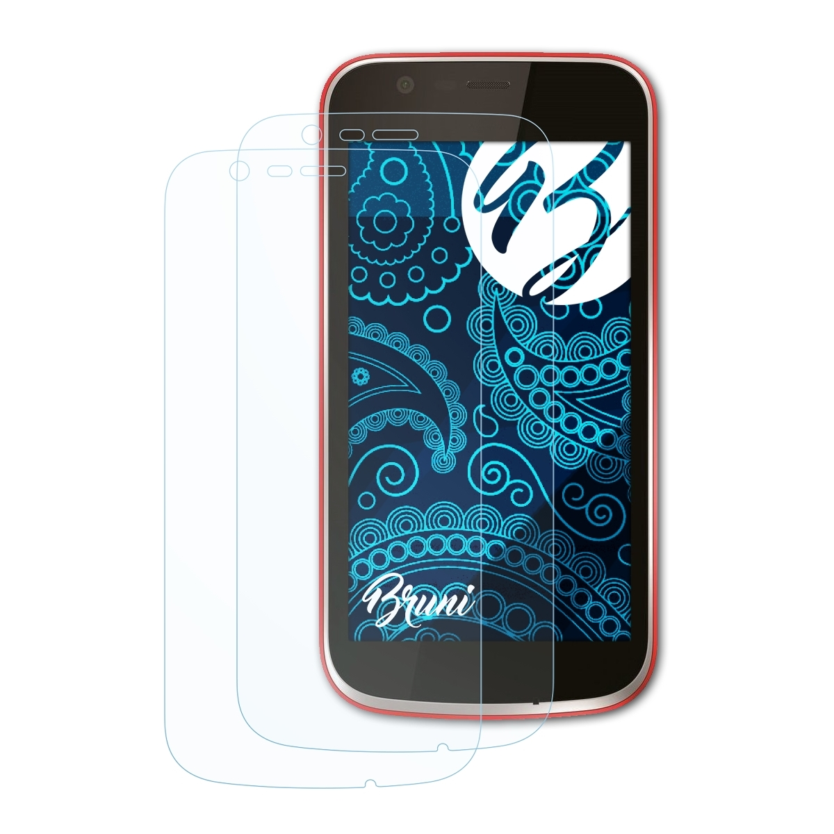 Schutzfolie(für BRUNI Nokia 1) 2x Basics-Clear
