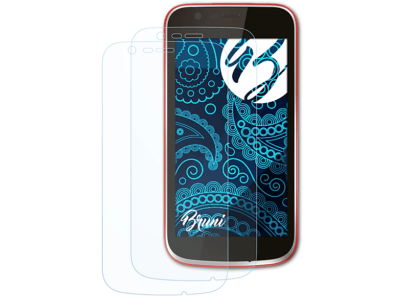 Schutzfolie(für BRUNI Nokia 1) 2x Basics-Clear