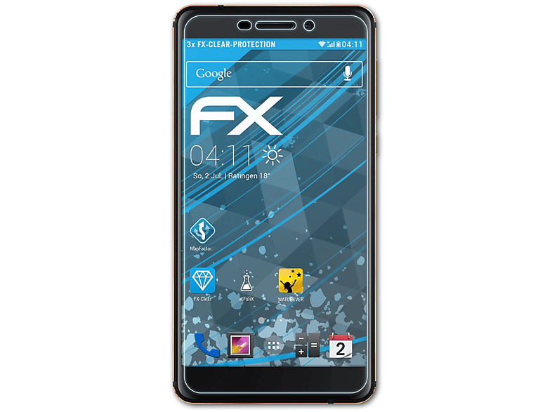 ATFOLIX 3x FX-Clear Nokia (2018)) 6 Displayschutz(für