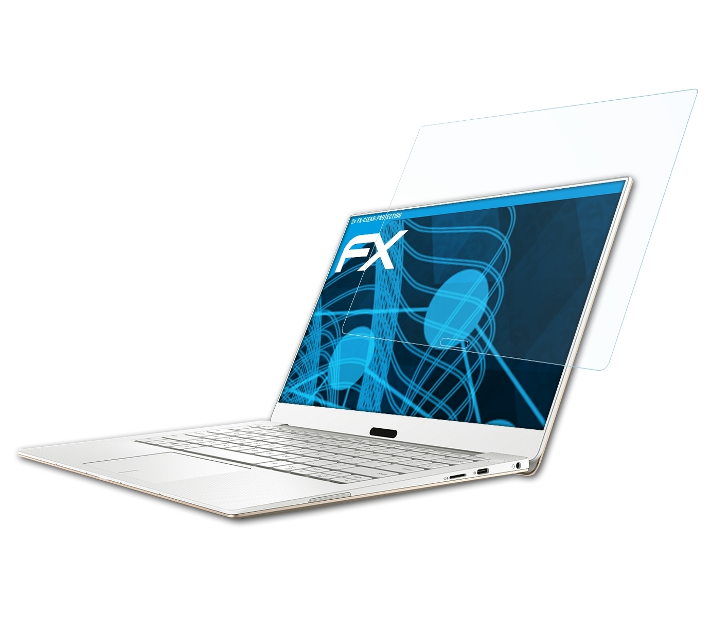 ATFOLIX FX-Clear Displayschutz(für (9370)) 13 XPS 2x Dell 2018