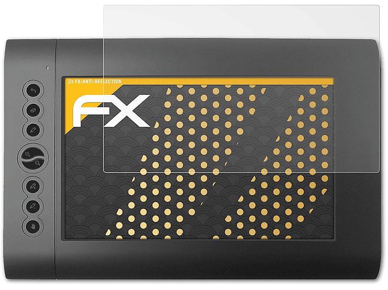 ATFOLIX 2x FX-Antireflex Displayschutz(für Huion H610)