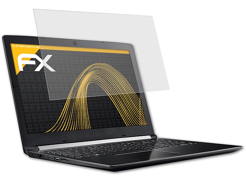 ATFOLIX 2x FX-Antireflex Displayschutz(für Acer Aspire 5 A515-51G (15,6 inch))