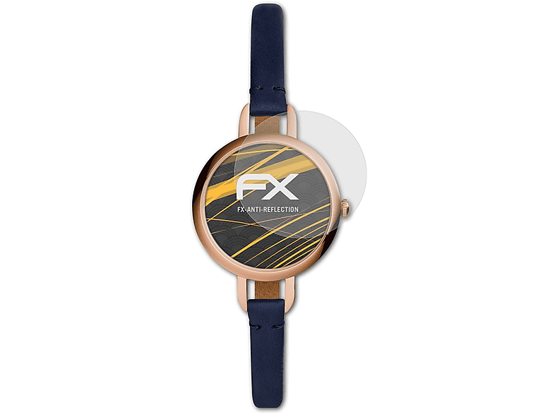 ATFOLIX 3x FX-Antireflex Displayschutz(für Fossil Q Annette)