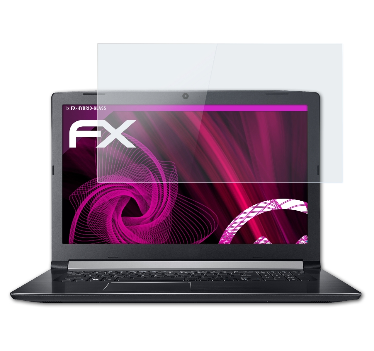 5 Acer Aspire FX-Hybrid-Glass (17,3 ATFOLIX Schutzglas(für inch)) A517-51G