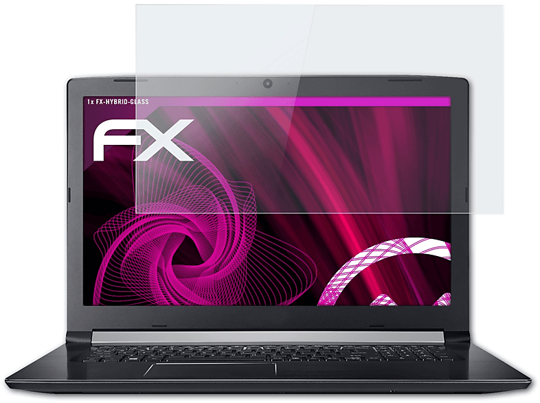 ATFOLIX FX-Hybrid-Glass Schutzglas(für Acer Aspire 5 A517-51G (17,3 inch))
