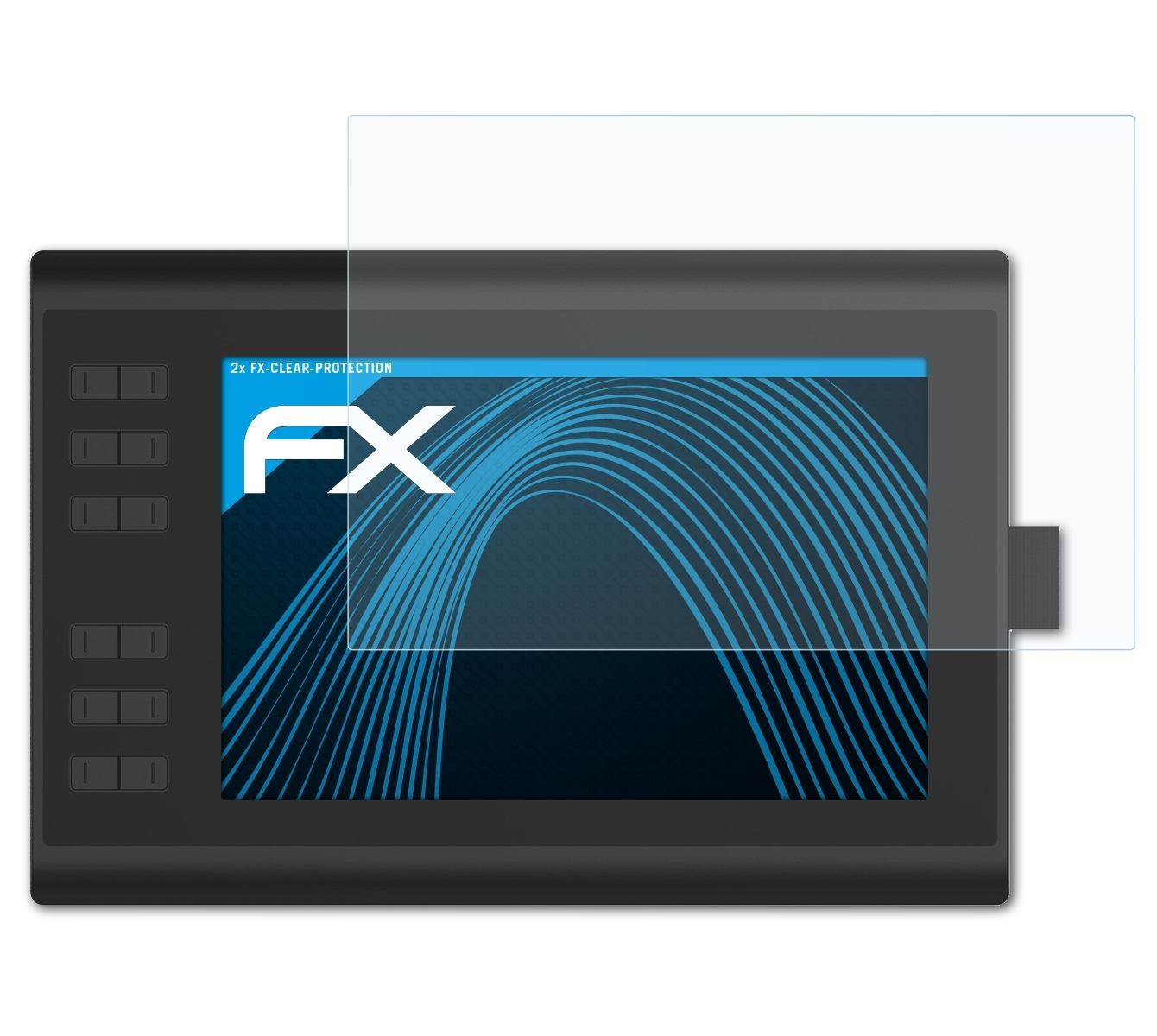 FX-Clear Plus) 1060 Huion 2x Displayschutz(für ATFOLIX